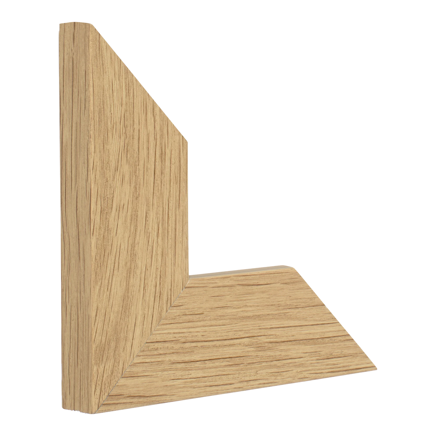 Vertical view of strata oak picture frame