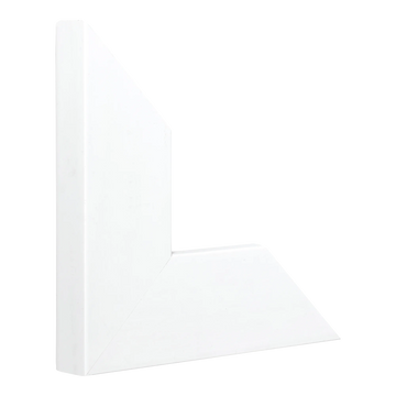 Vertical view of strata white picture frame