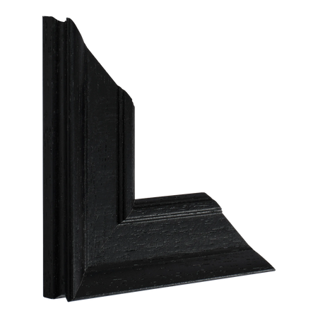 Vertical view of allure black picture frame