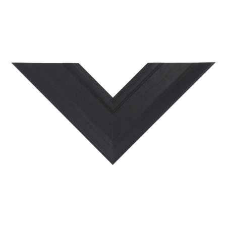 Top view of Allure picture frame in black