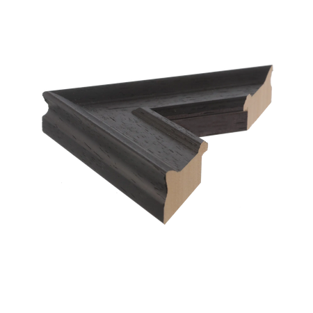 Side view of Allure picture frame in black