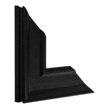 Vertical view of allure black picture frame sample