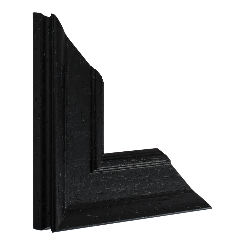 Vertical view of allure black picture frame sample