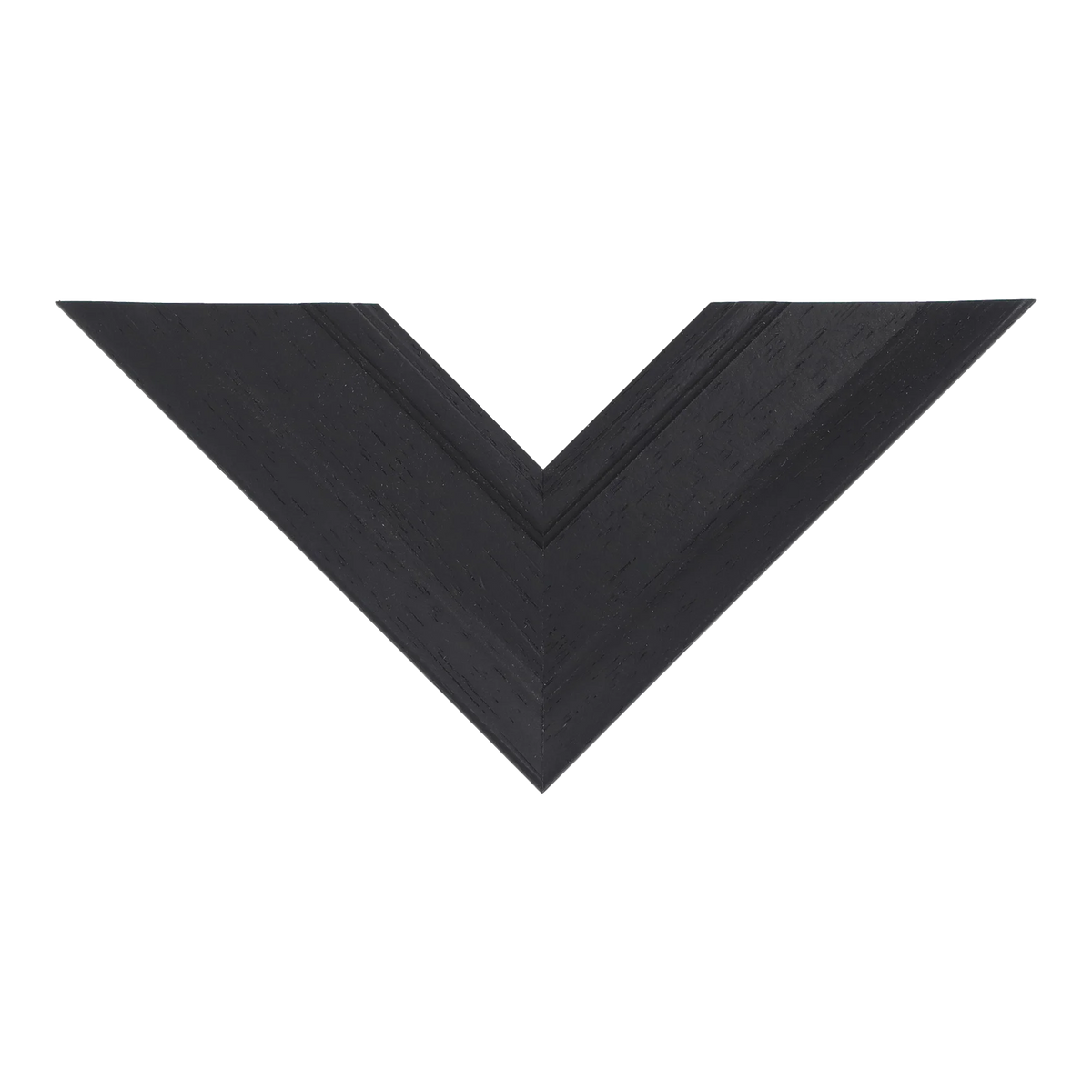 Top view of Allure picture frame in black