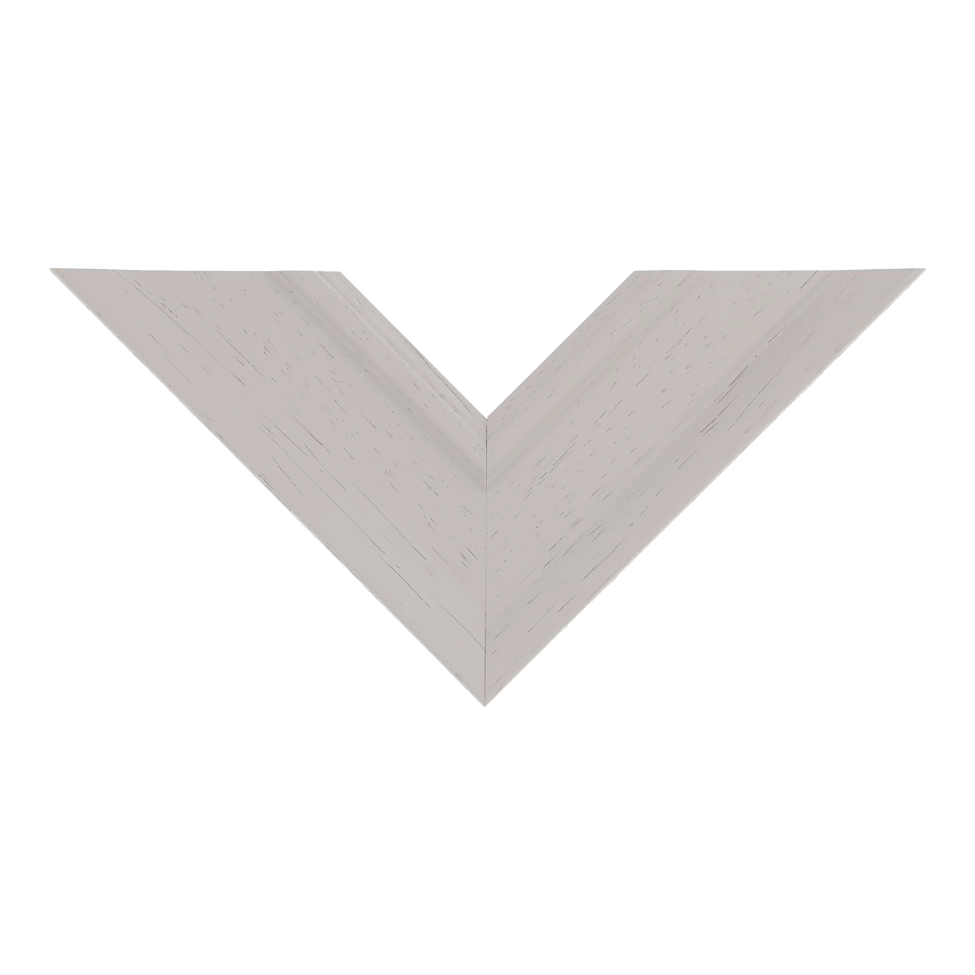 Top view of Allure picture frame in cream