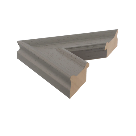 Side view of Allure picture frame in grey