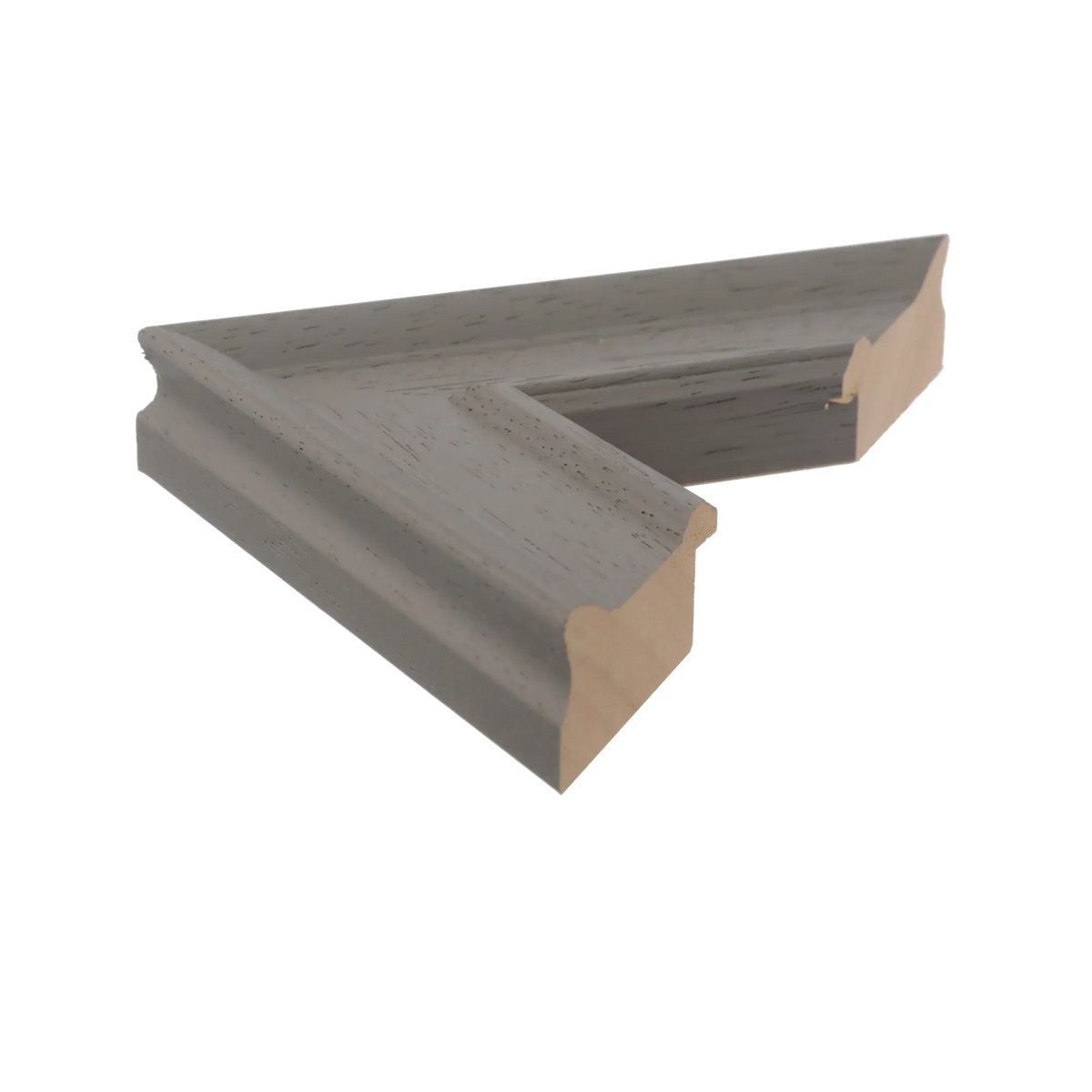 Side view of Allure picture frame in grey