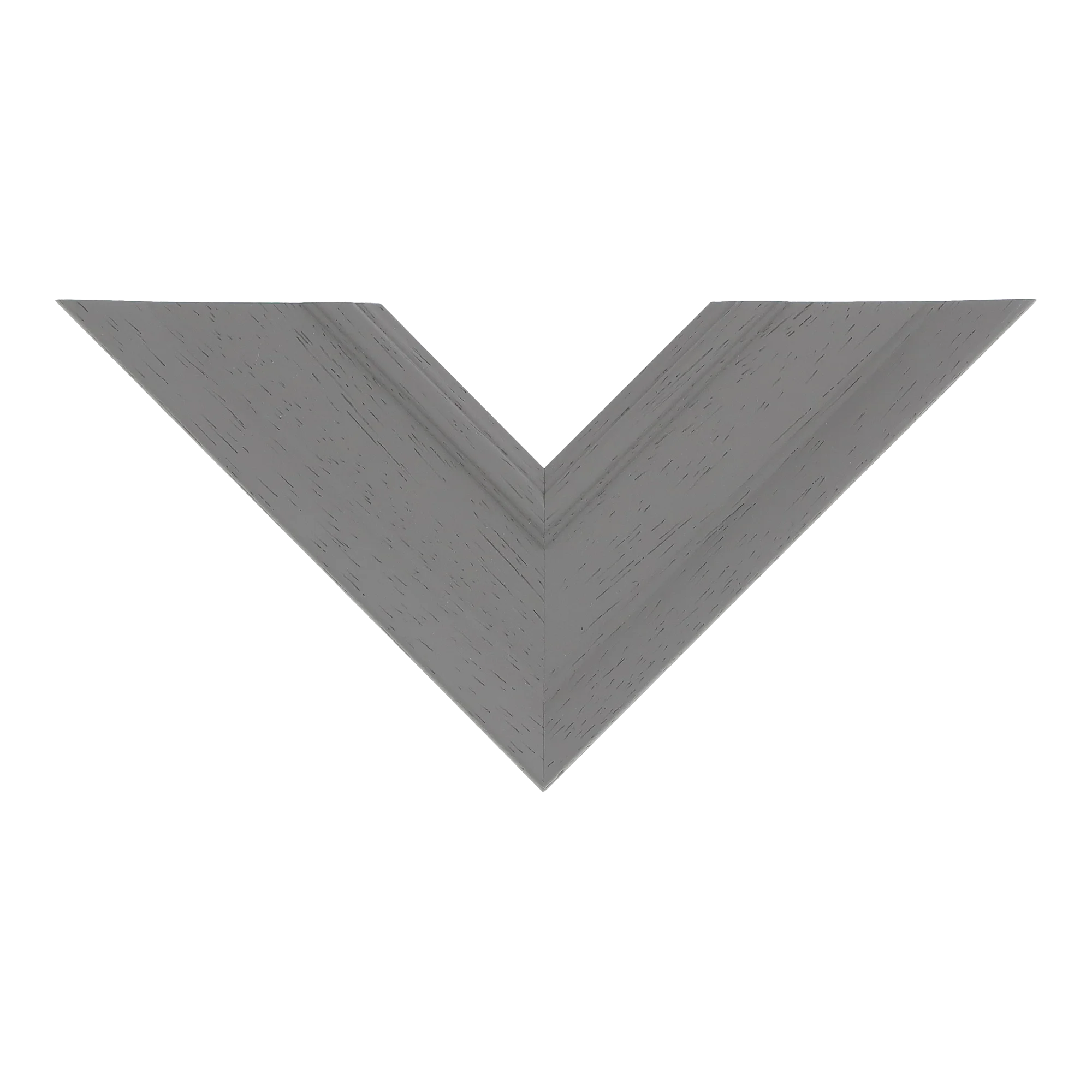 Top view of Allure picture frame in grey