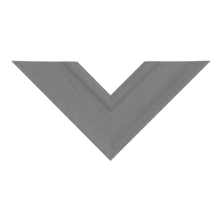 Top view of Allure picture frame in grey