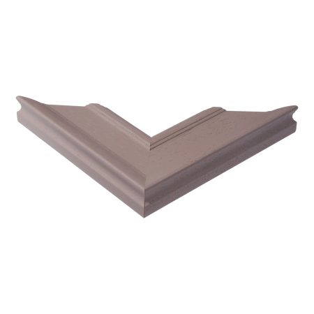 Corner view of Allure in taupe picture frame