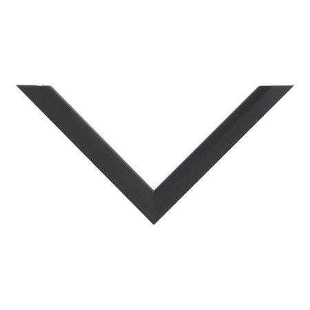 Top view of Angle I picture frame in black