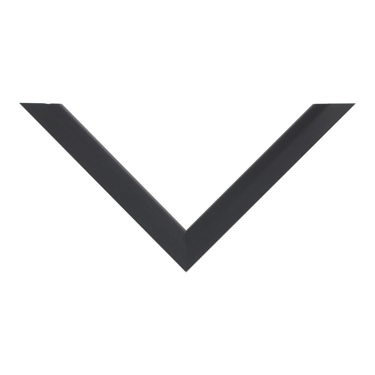 Top view of Angle I picture frame in black