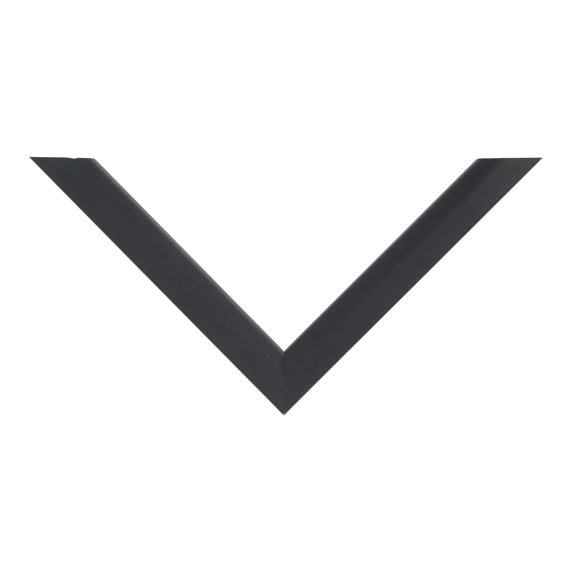 Top view of Angle I picture frame in black