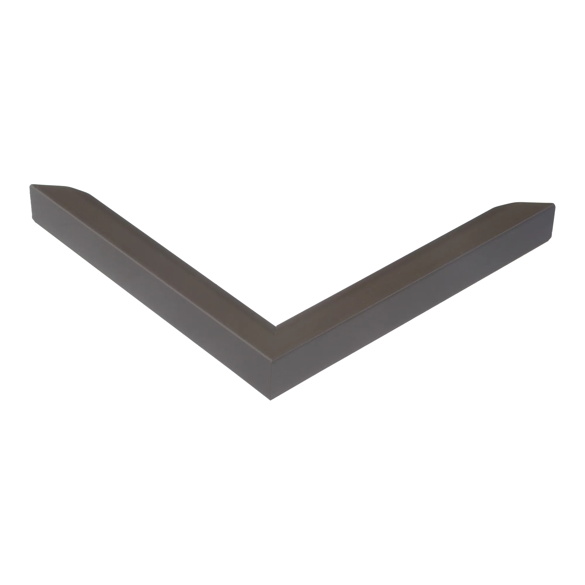 Corner view of Angle I in brown picture frame