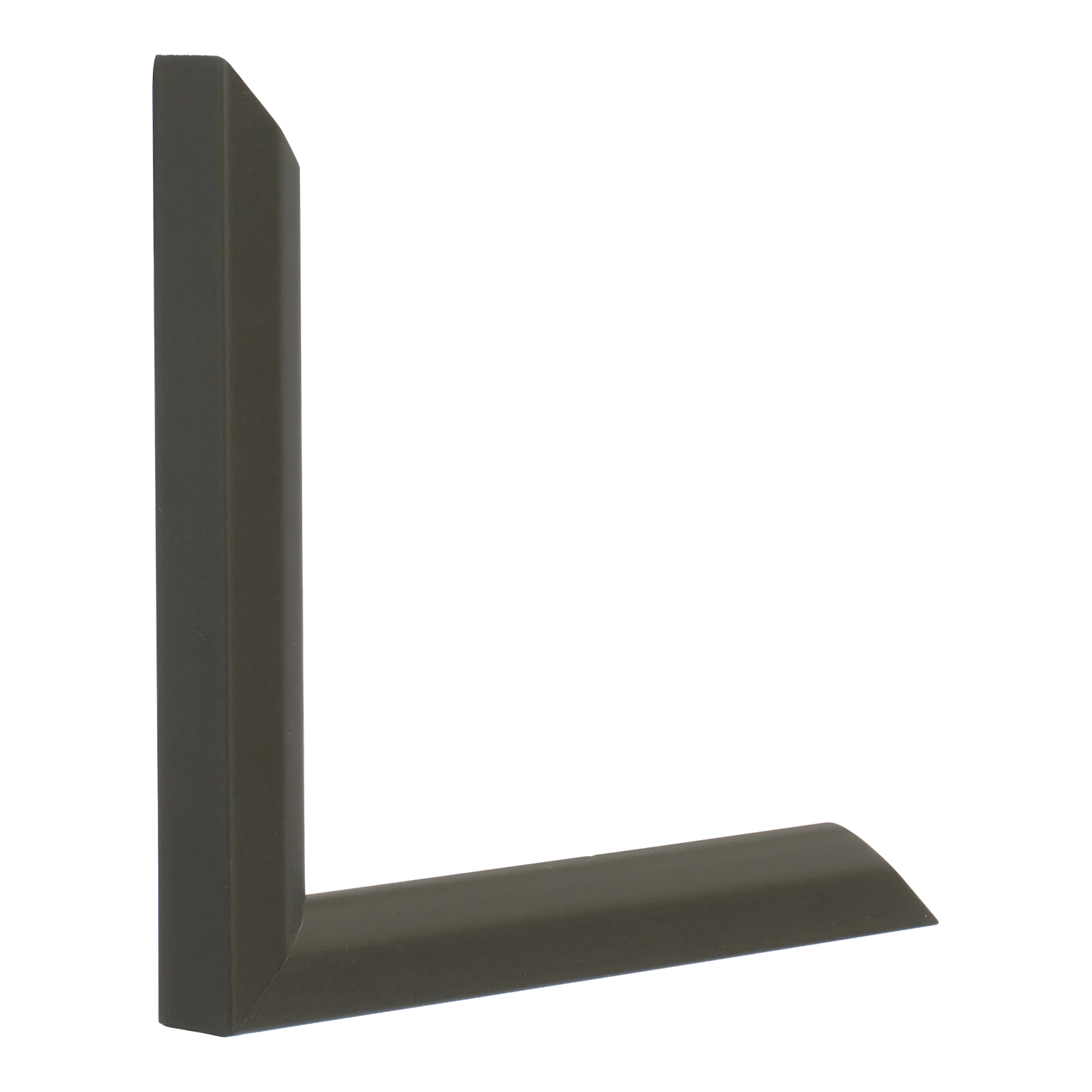 Vertical view of angle i brown picture frame