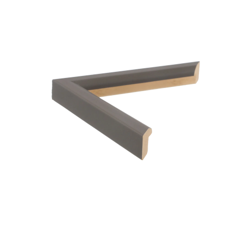 Side view of Angle I picture frame in brown