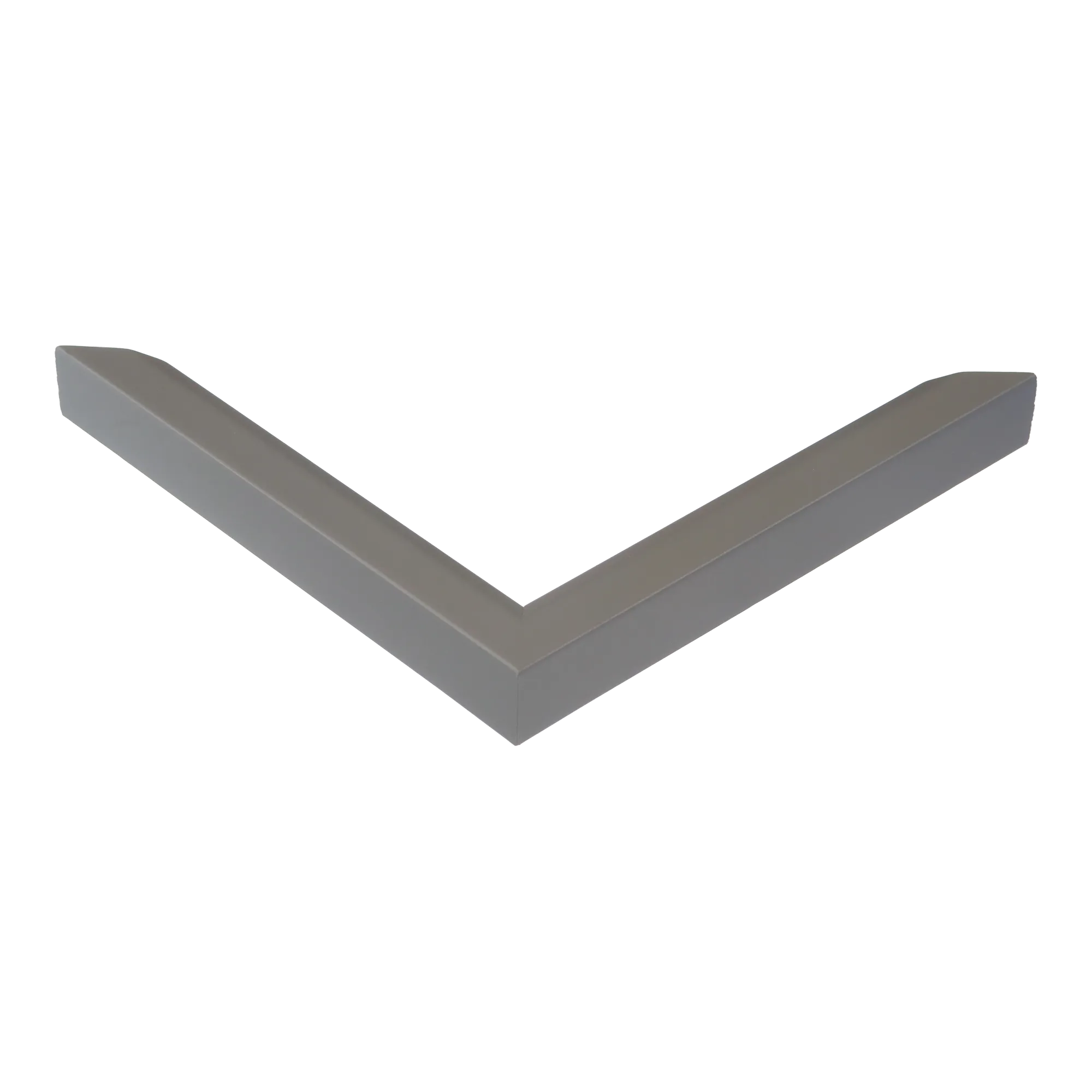 Corner view of Angle I in grey picture frame