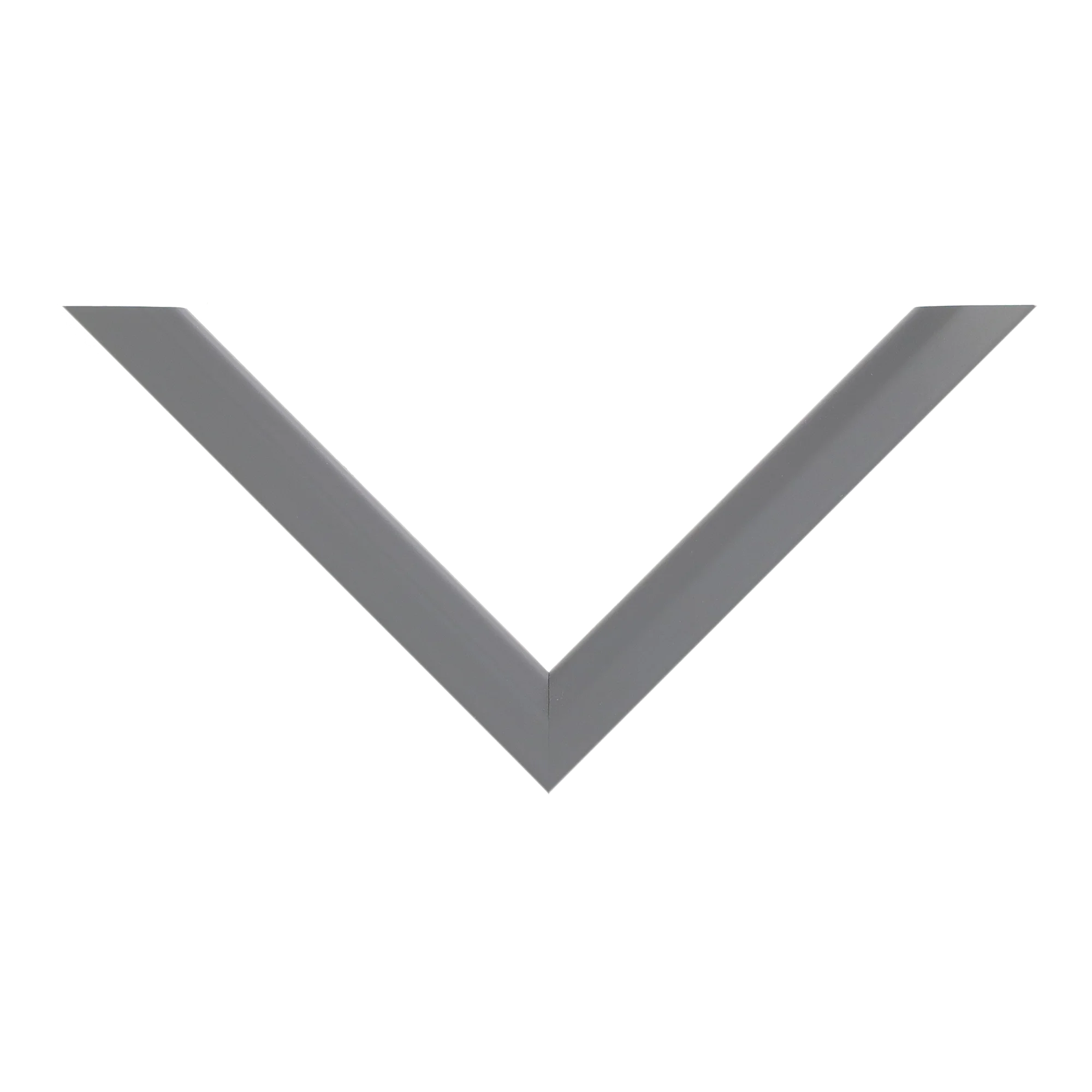 Top view of Angle I picture frame in grey