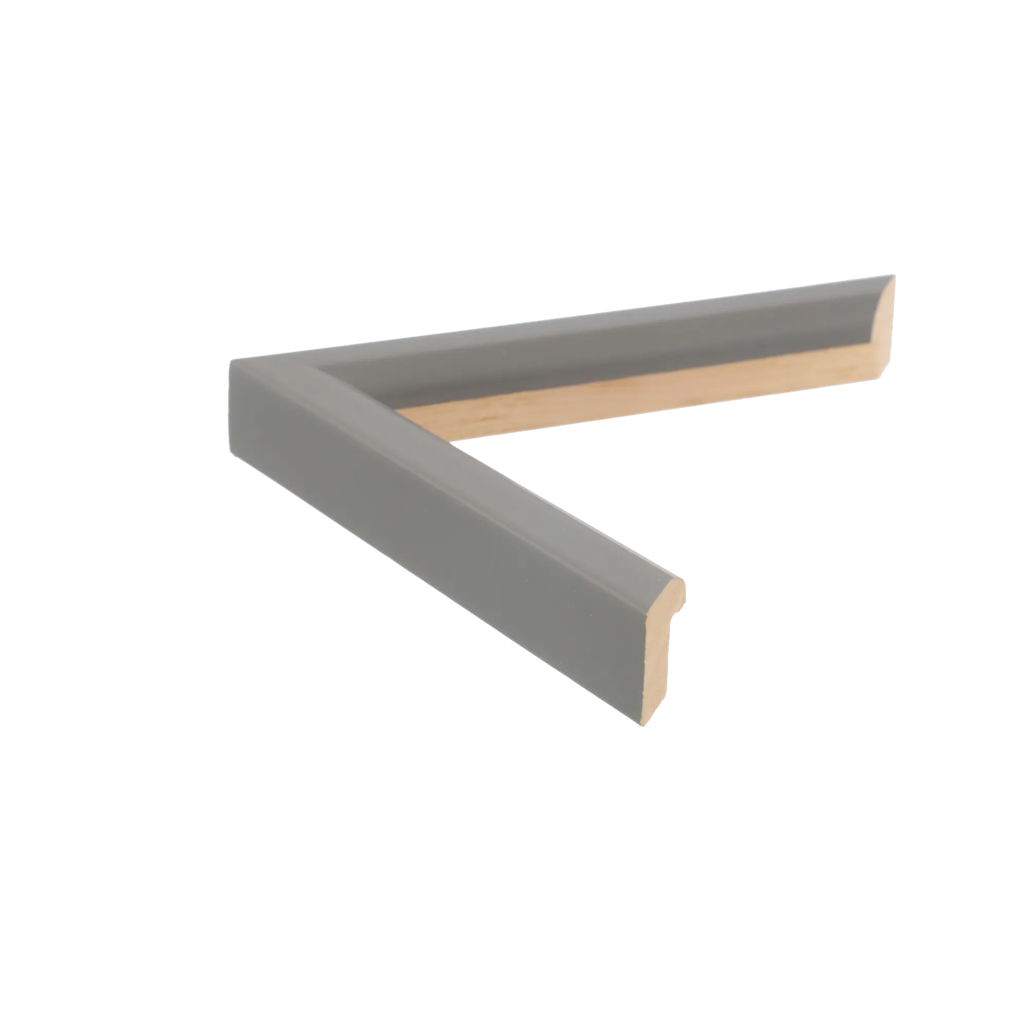 Side view of Angle I picture frame in grey