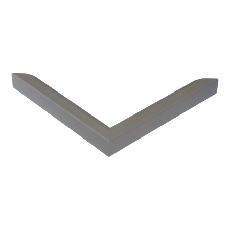 Corner view of Angle I in grey picture frame
