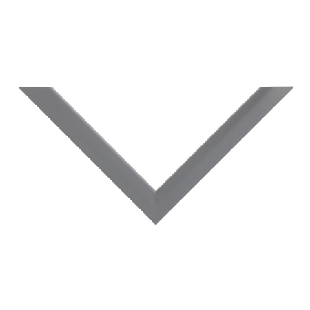 Top view of Angle I picture frame in grey