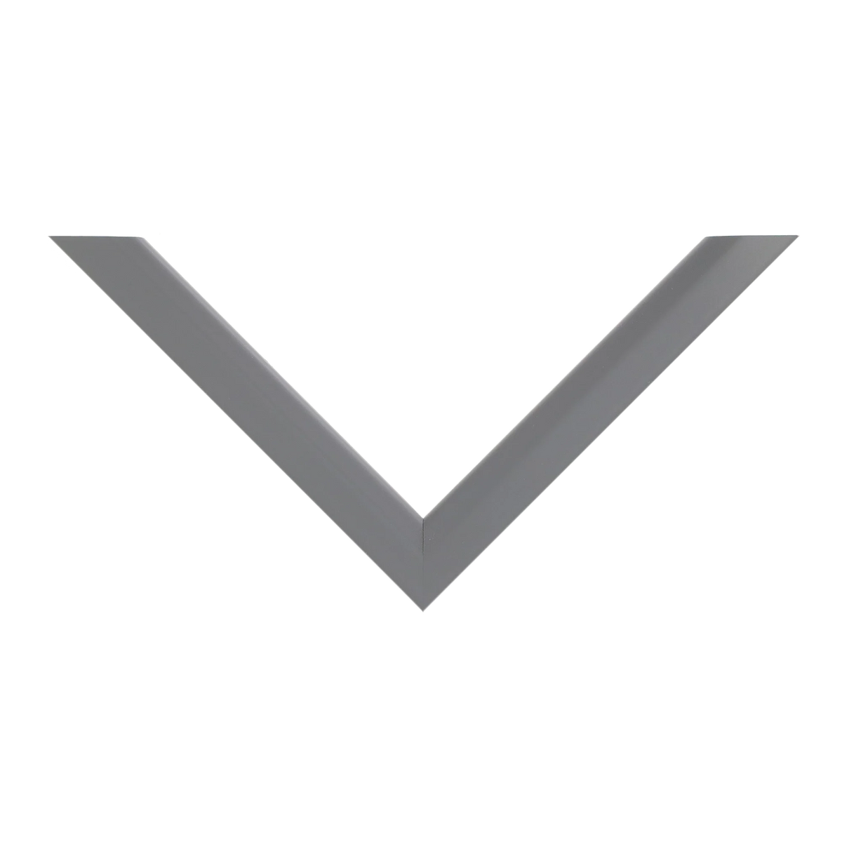 Top view of Angle I picture frame in grey