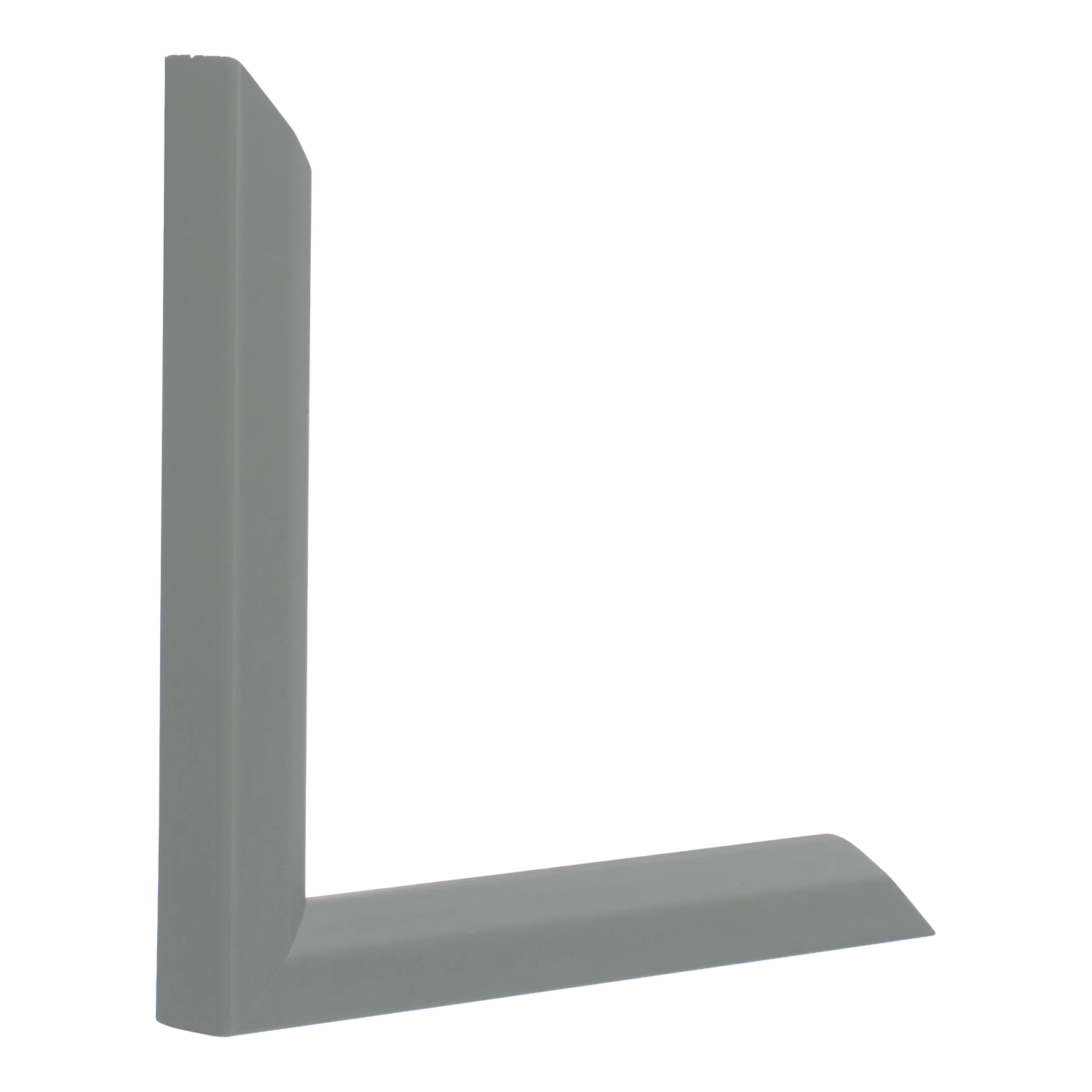 Vertical view of angle i grey picture frame