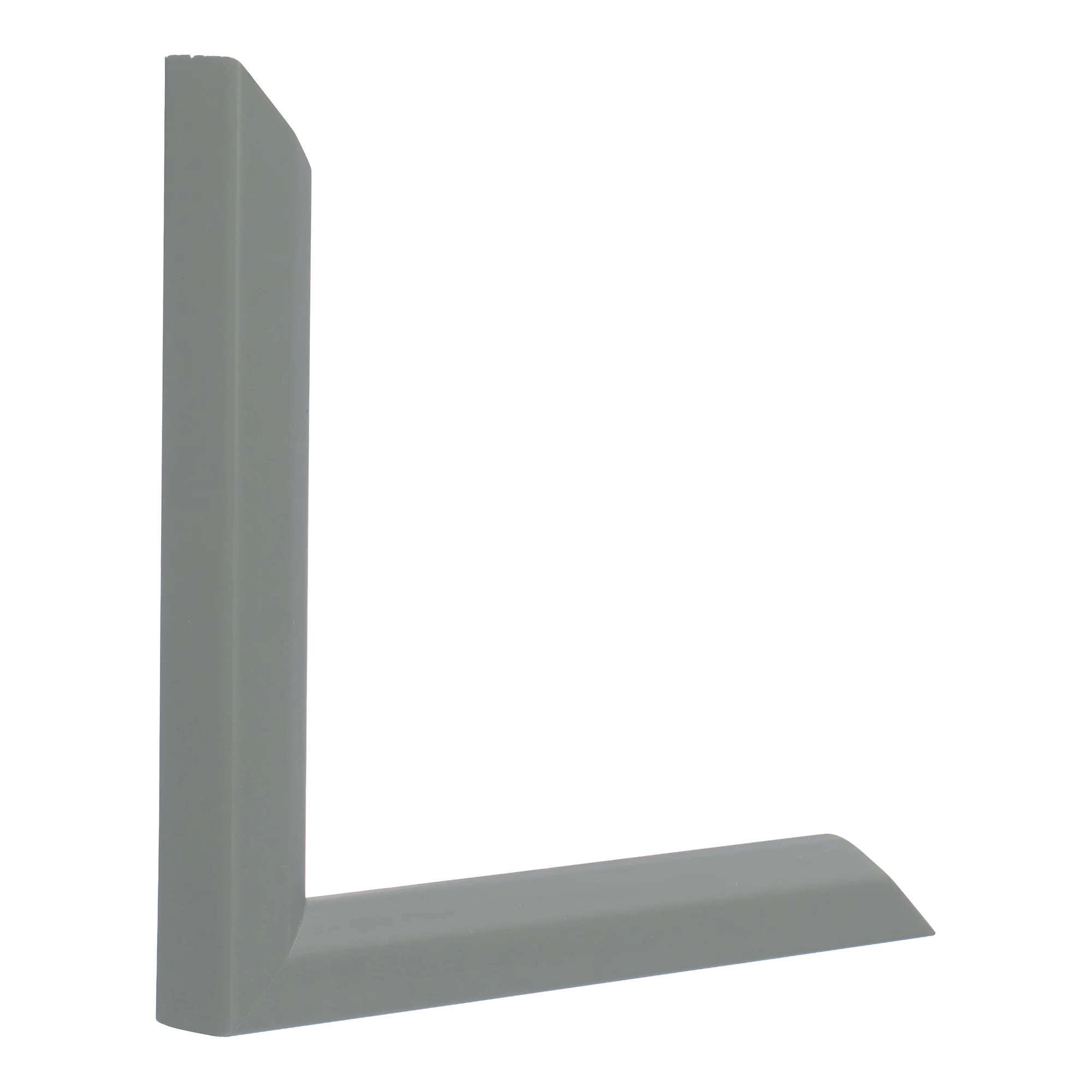 Vertical view of angle i grey picture frame