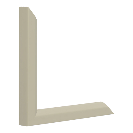 Vertical view of angle i taupe picture frame