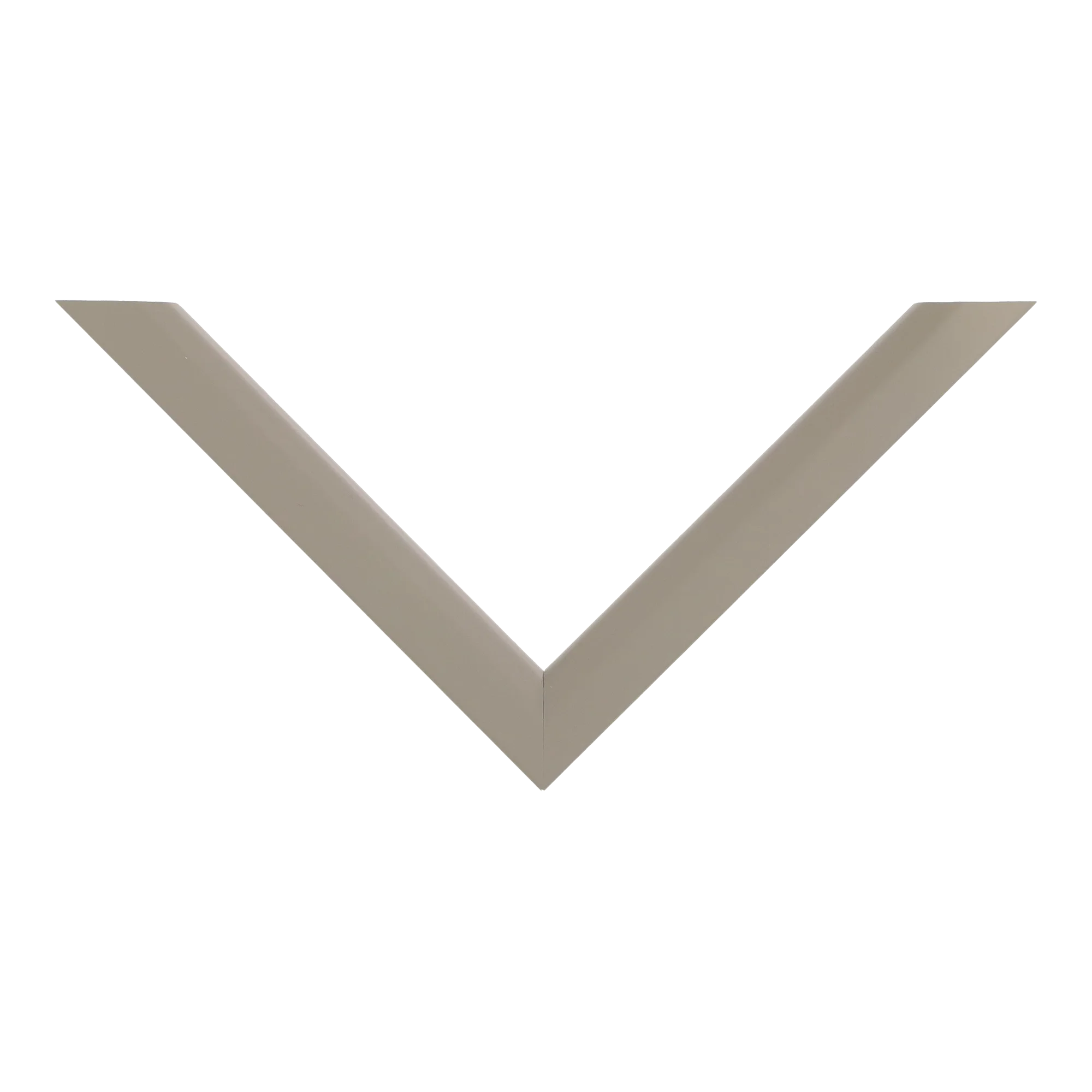 Top view of Angle I picture frame in taupe