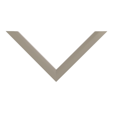 Top view of Angle I picture frame in taupe