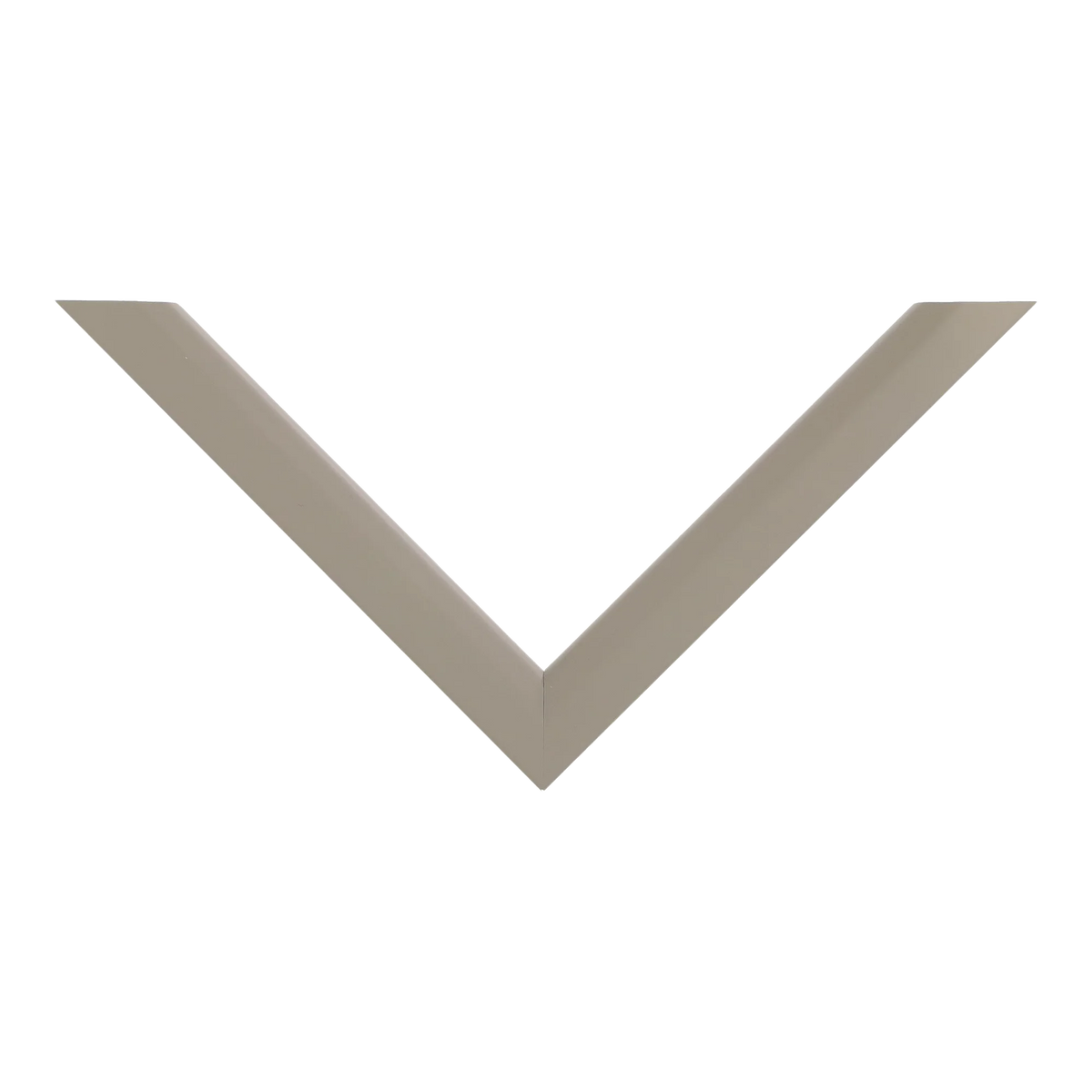 Top view of Angle I picture frame in taupe