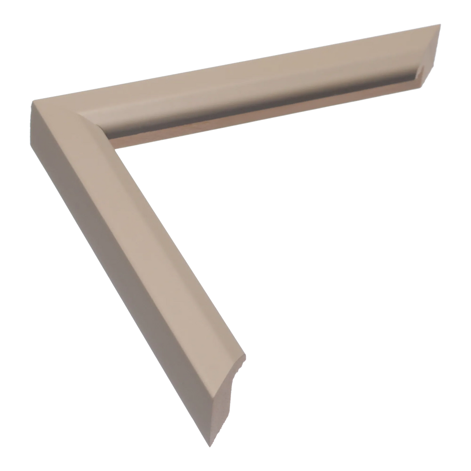 Angle I in taupe picture frame
