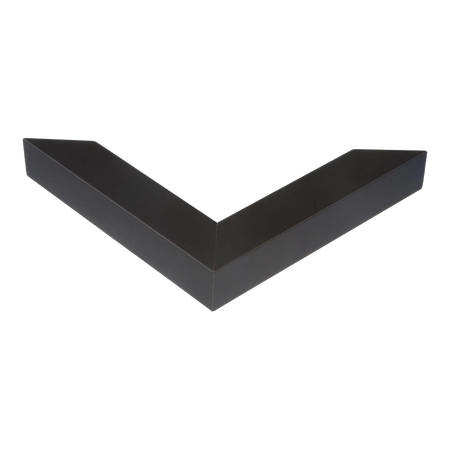 Corner view of Angle II in black picture frame