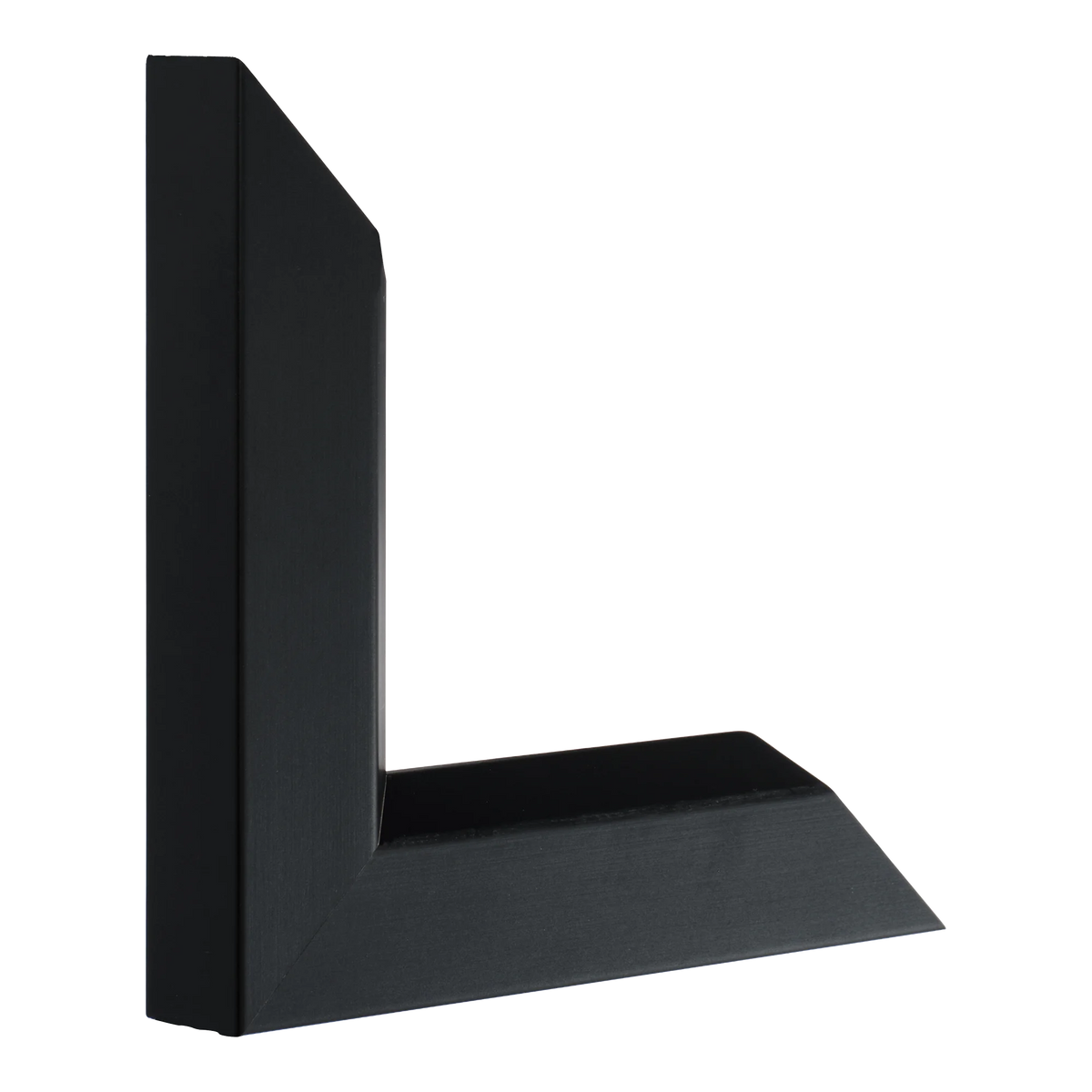 Vertical view of angle ii black picture frame