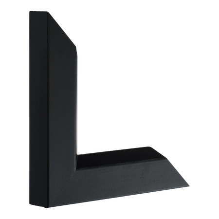 Vertical view of angle ii black picture frame