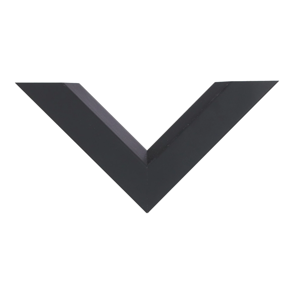 Top view of Angle II picture frame in black