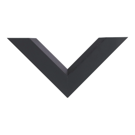 Top view of Angle II picture frame in black
