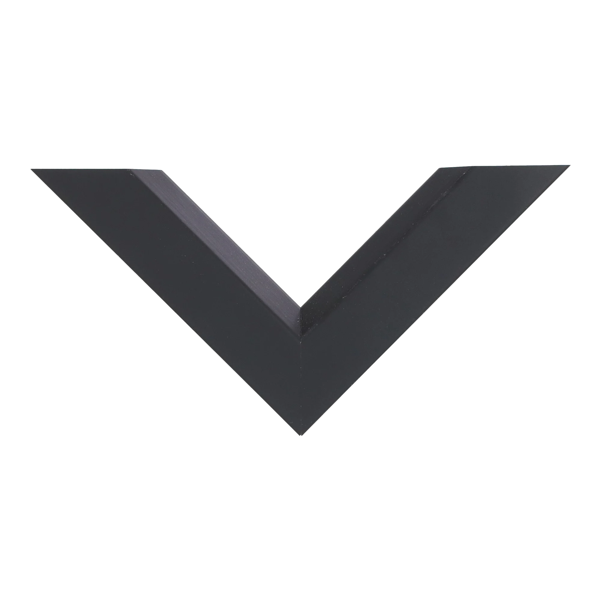Top view of Angle II picture frame in black