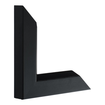 Vertical view of angle ii black picture frame