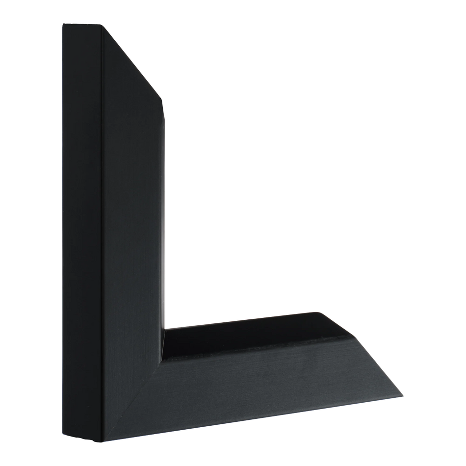 Vertical view of angle ii black picture frame sample
