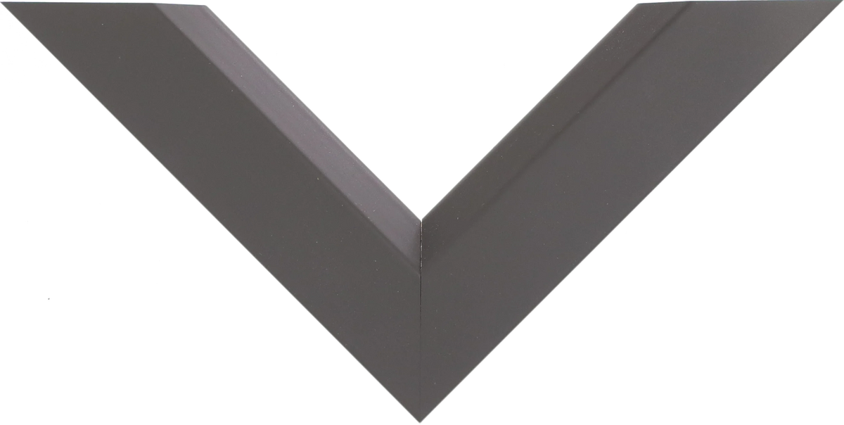 Top view of Angle II picture frame in brown