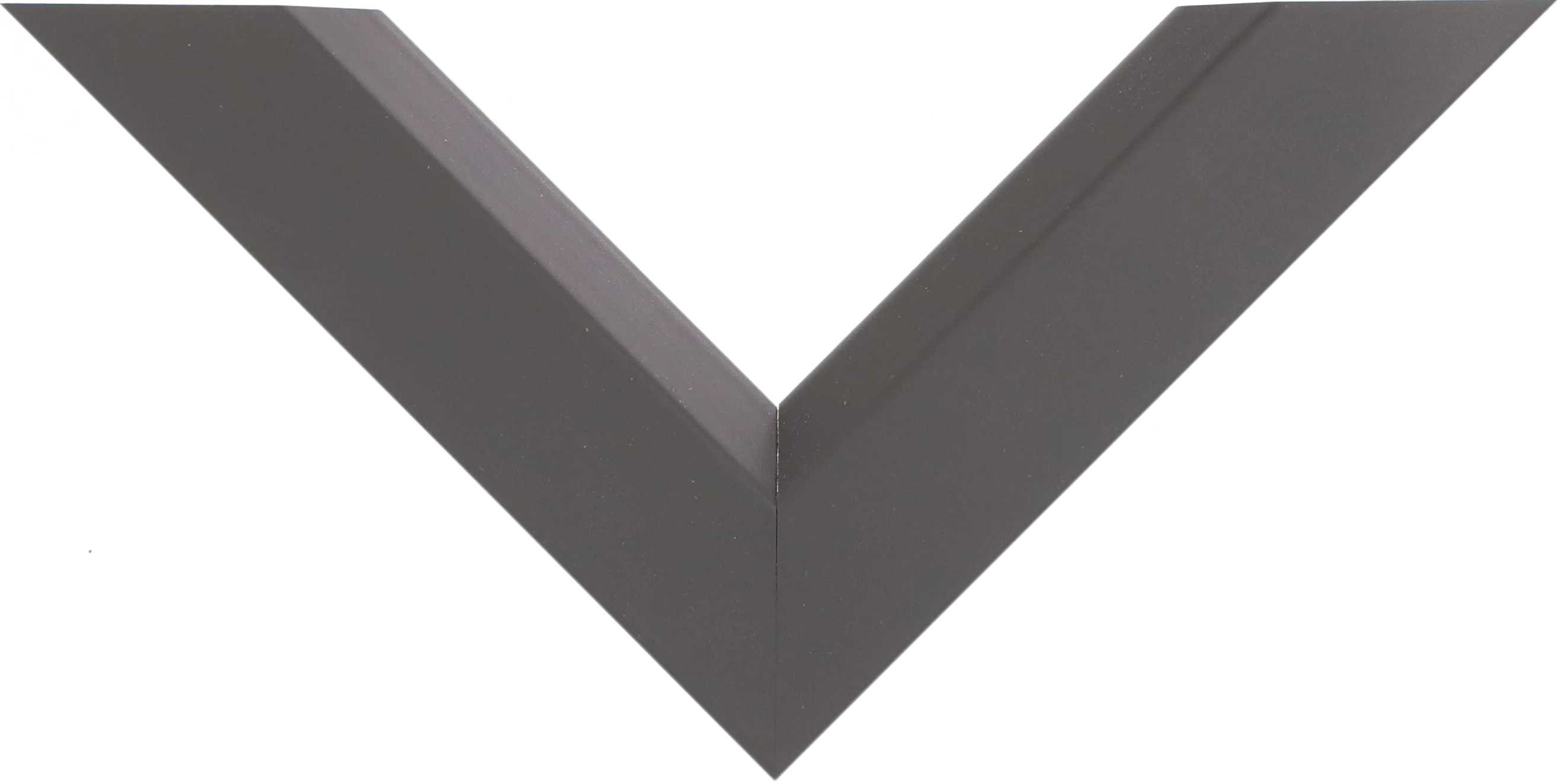 Top view of Angle II picture frame in brown