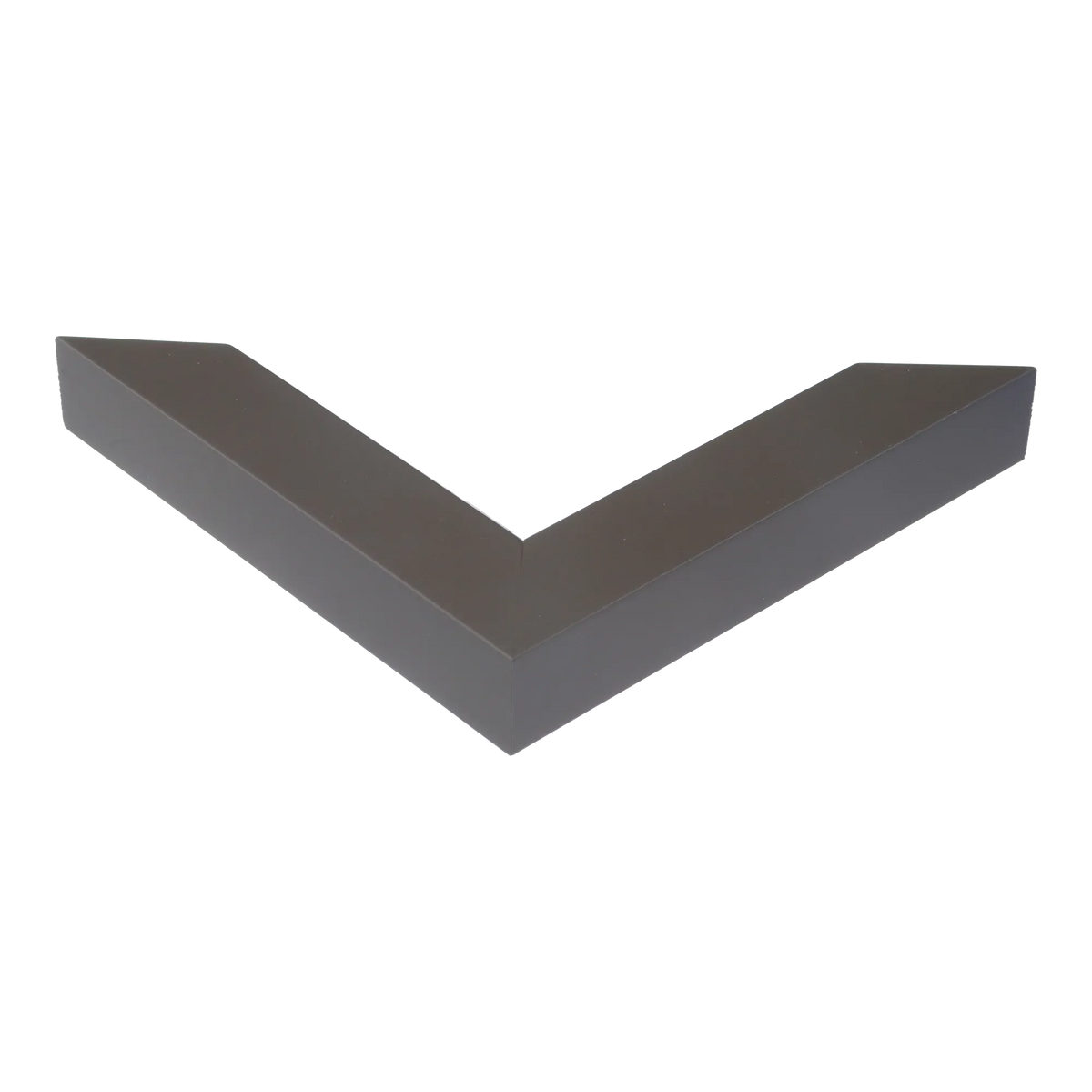 Corner view of Angle II in brown picture frame