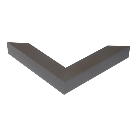 Corner view of Angle II in brown picture frame