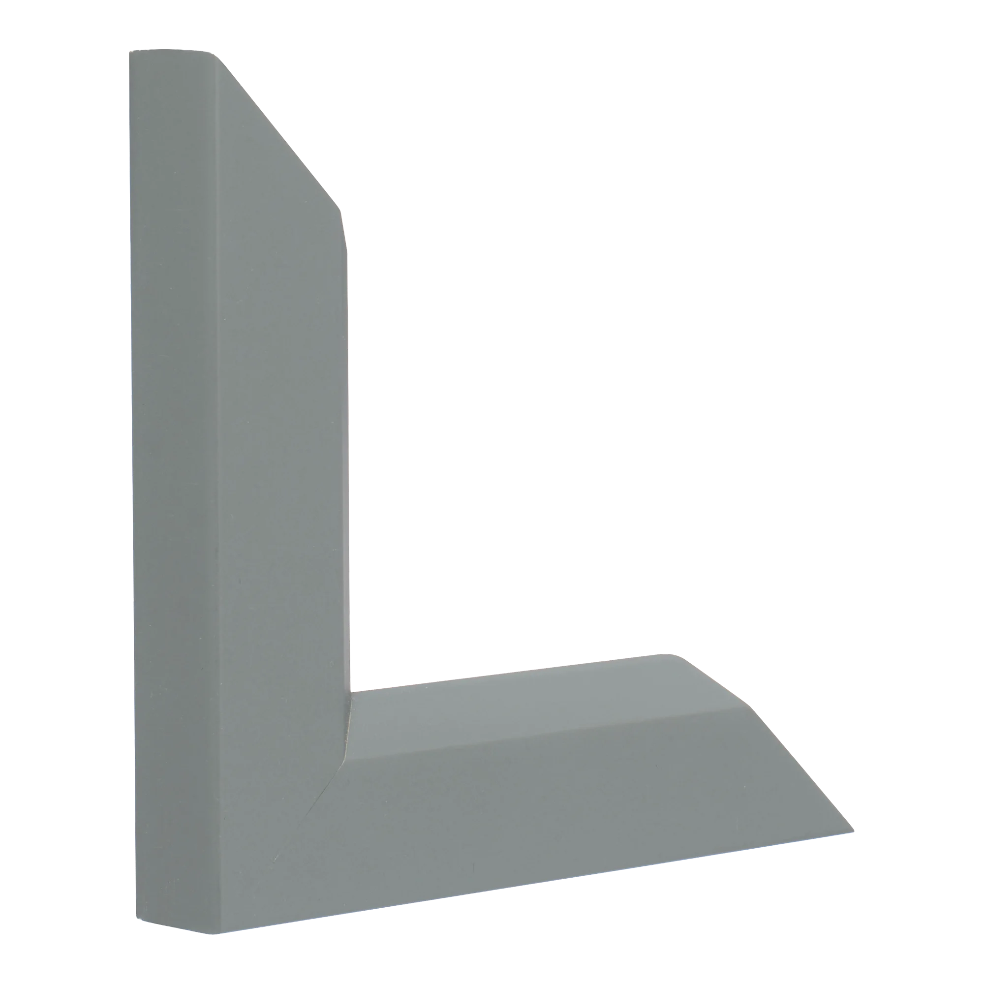 Vertical view of angle ii grey picture frame
