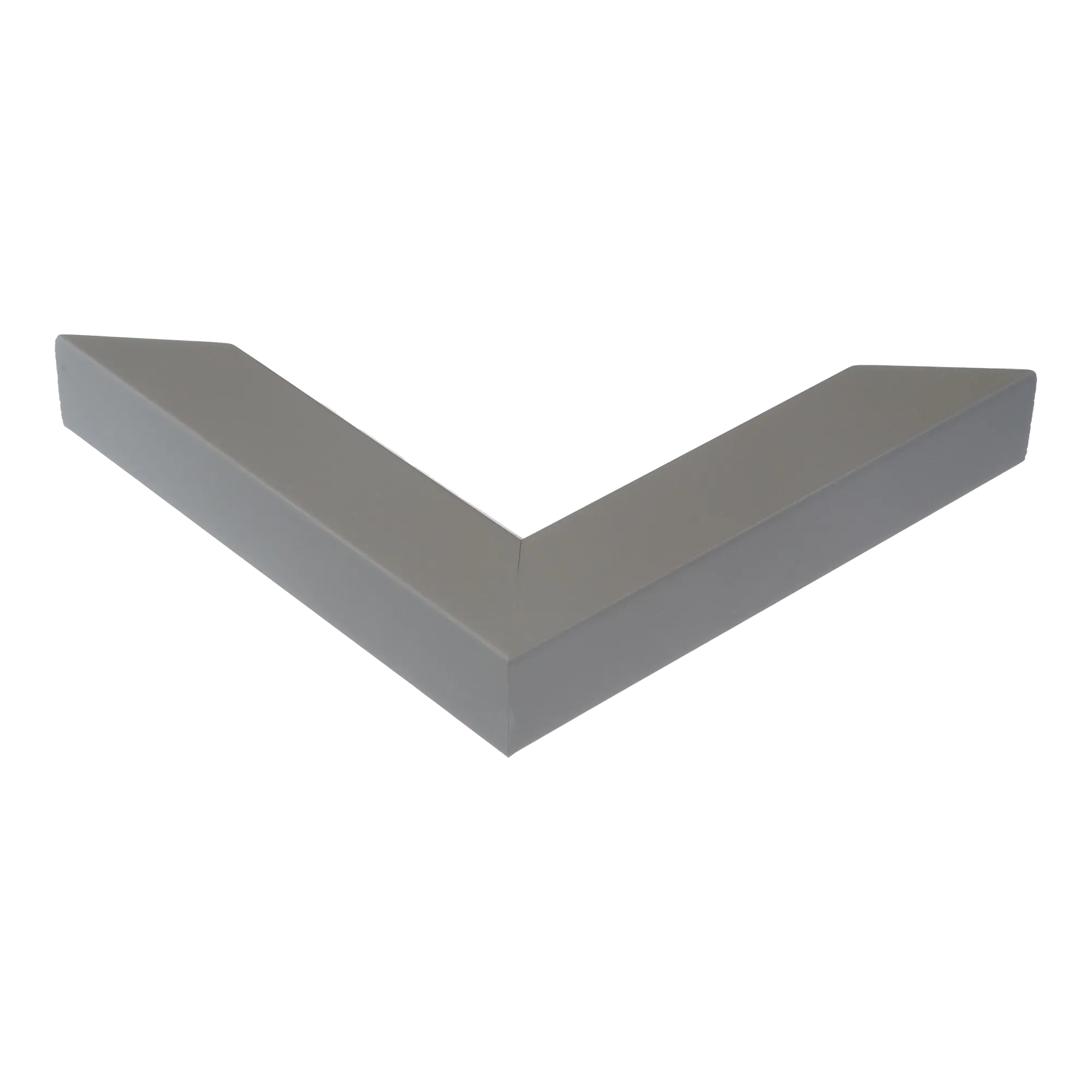 Corner view of Angle II in grey picture frame