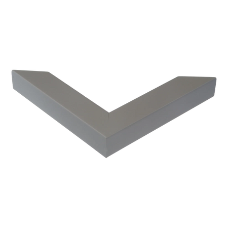 Corner view of Angle II in grey picture frame