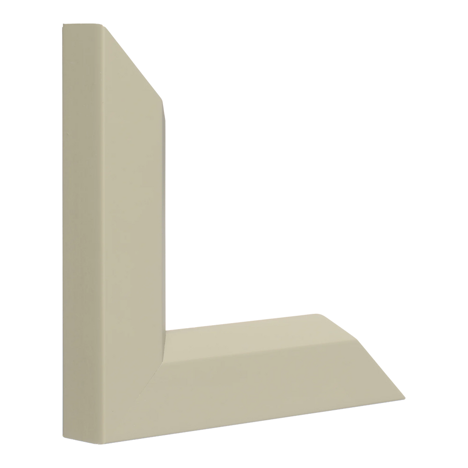 Vertical view of angle ii taupe picture frame sample