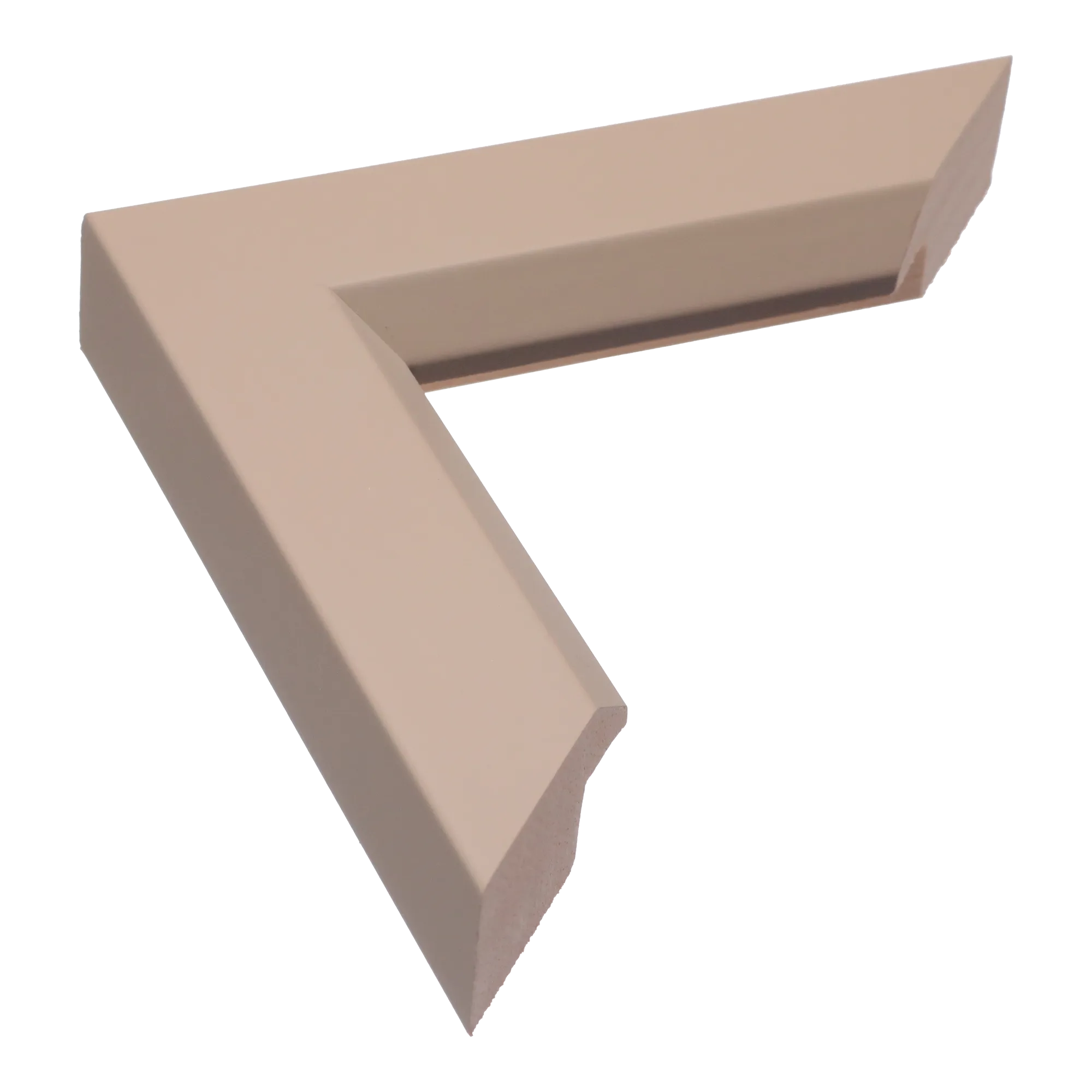 Angle II in taupe picture frame